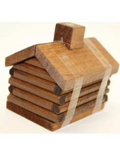 Estufa de Incienso Cabaña de Troncos Paine 8.89x7.62 cm 2