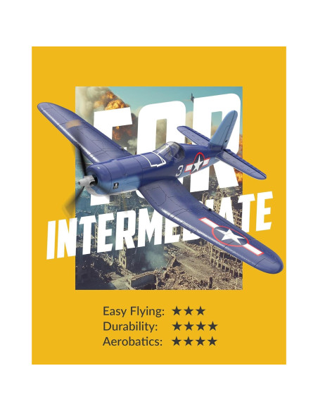 Avión RC EXHOBBY F4U Corsair 2.4GHz para Principiantes