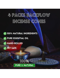 Conos de Incienso de Retroceso Soul Sticks - 40 Pcs Canela 2