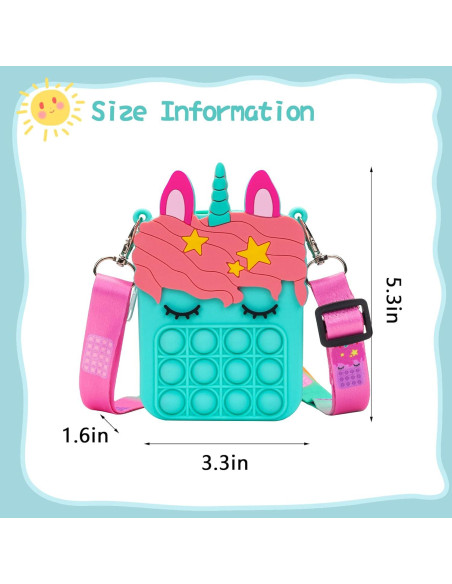 Bolso Popit Azul Civan 13.5x8.5cm Juguete para Niñas