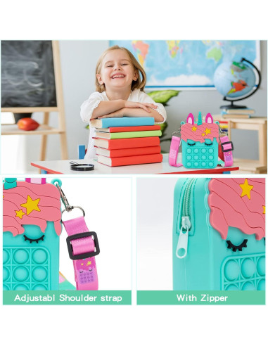 Bolso Popit Azul Civan 13.5x8.5cm Juguete para Niñas
