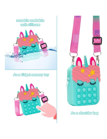 Bolso Popit Azul Civan 13.5x8.5cm Juguete para Niñas