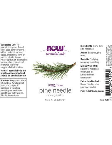 Aceite de Pino NOW 30 ml - Paquete de 2 Unidades