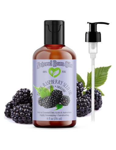 Aceite de Semilla de Frambuesa Negra Natural Born Oils 226ml Orgánico