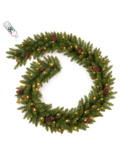 Guirnalda Navideña Artificial 1.83m LED Doble Color con Control Remoto