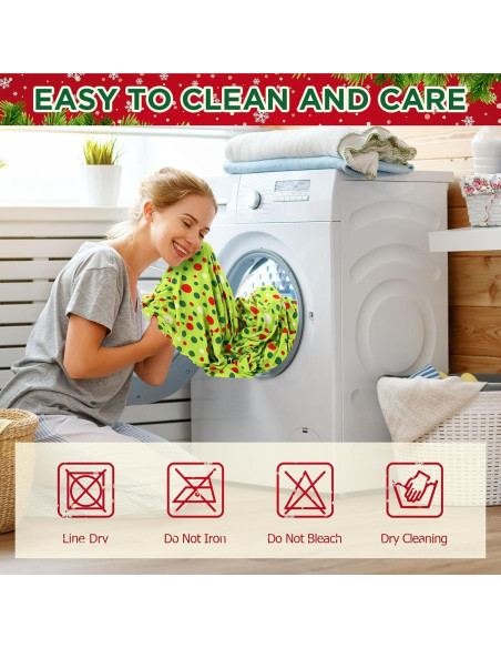 Juego de Fundas de Sofá Peryiter 2 Piezas Navidad Verde y Rojo