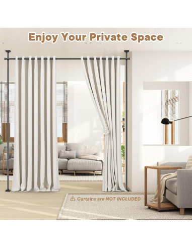 Varilla Divisoria Ajustable Bonpally 4-10 pies Sin Perforación