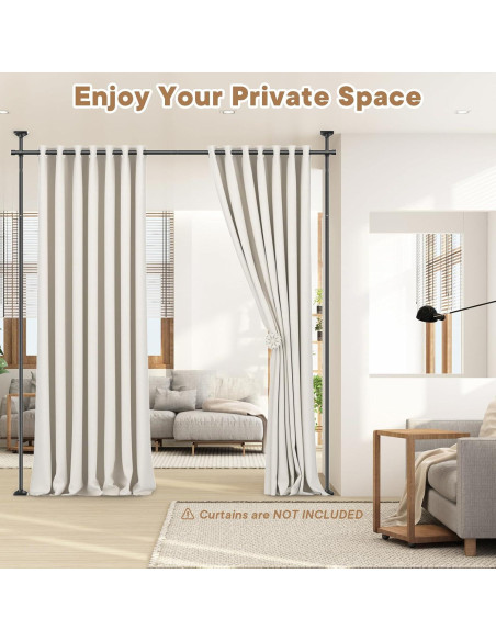 Varilla Divisoria Ajustable Bonpally 4-10 pies Sin Perforación