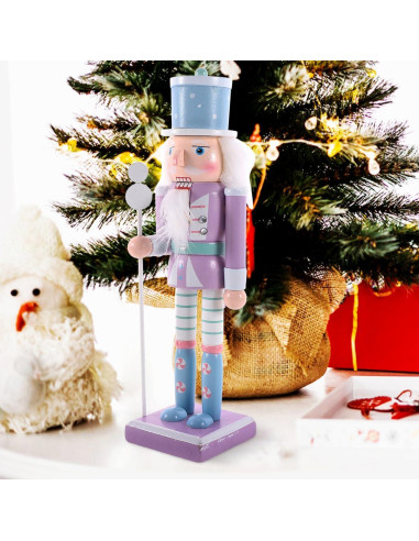 Adorno de Cascanueces de Madera Homoyoyo 25cm Decoración Navideña