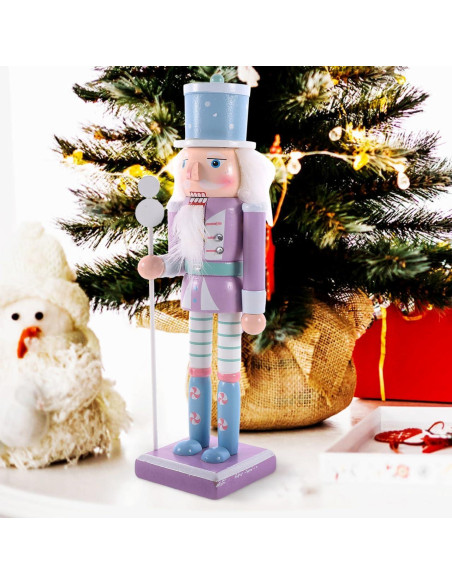 Adorno de Cascanueces de Madera Homoyoyo 25cm Decoración Navideña