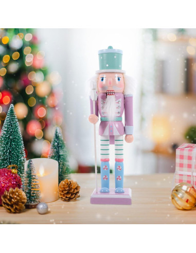 Adorno de Cascanueces de Madera Homoyoyo 25cm Decoración Navideña