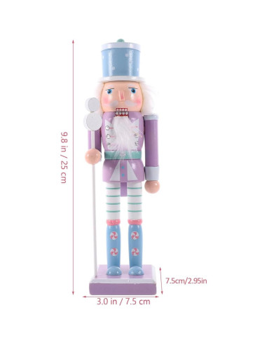 Adorno de Cascanueces de Madera Homoyoyo 25cm Decoración Navideña