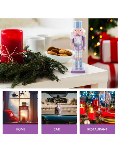 Adorno de Cascanueces de Madera Homoyoyo 25cm Decoración Navideña