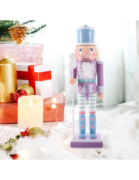 Adorno de Cascanueces de Madera Homoyoyo 25cm Decoración Navideña