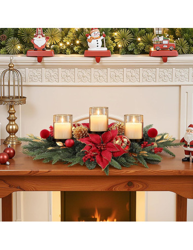 Centro de Mesa Navideño Alupssuc 71.12 cm con Soportes para Velas