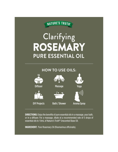 Aceite Esencial de Romero Verdad de la Naturaleza 15 mL