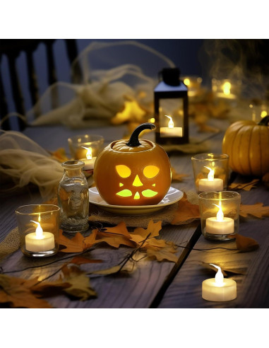 Velas LED Topstone con Control Remoto y Temporizador - 12 Pzas