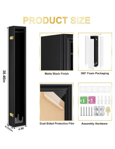 Estuche de exhibición para bate de béisbol Mlikero 97.6x12.6cm 2