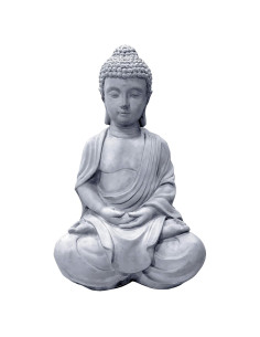 Estatua Buda Meditador Sentado Kante 65 cm Concreto Gris