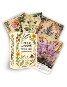 Cartas Oráculo Susurros Herbales ZHQGYN - 46 Cartas Espirituales