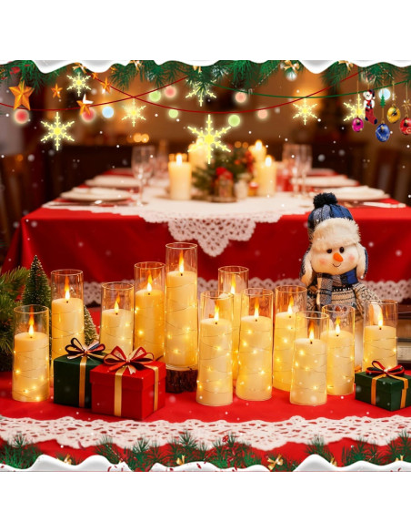 Velas LED Sin Llama Sasigeiaa con Control Remoto - 12 Piezas