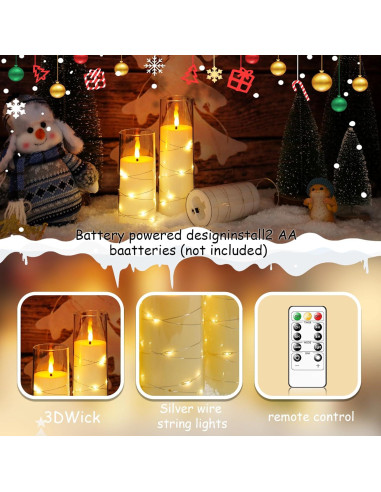 Velas LED Sin Llama Sasigeiaa con Control Remoto - 12 Piezas