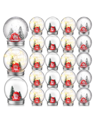 Kit de Globo de Nieve Navideño Jerify 24 Piezas DIY