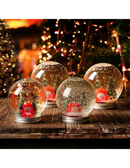 Kit de Globo de Nieve Navideño Jerify 24 Piezas DIY