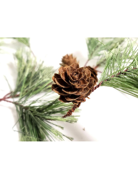 Guirnalda de Pino Ahumado CraftMore 1.83m con Piñas