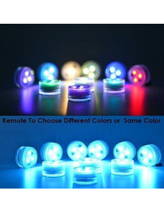 Luces LED sumergibles Halloween KITOSUN 10 piezas RGB 3.81 cm 2