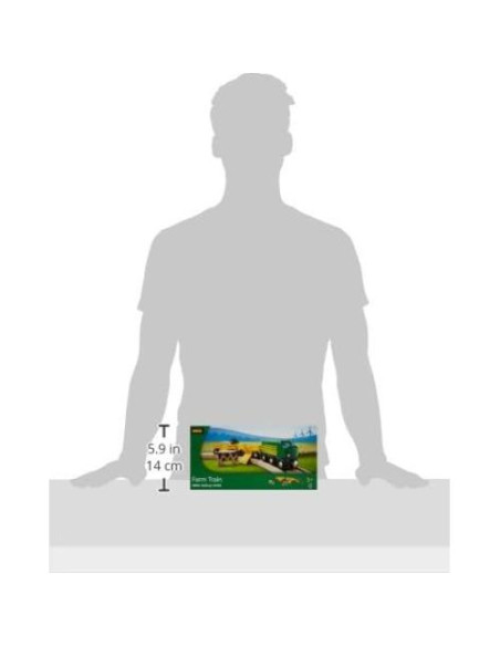 Conjunto de Tren de Granja BRIO 5 Piezas Madera Sostenible Conjunto de Tren de Granja BRIO 5 Piezas Madera Sostenible