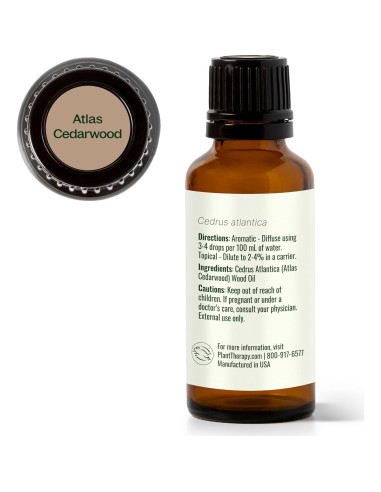 Aceite Esencial de Madera de Cedro Atlas Plant Therapy 30 mL 100% Puro