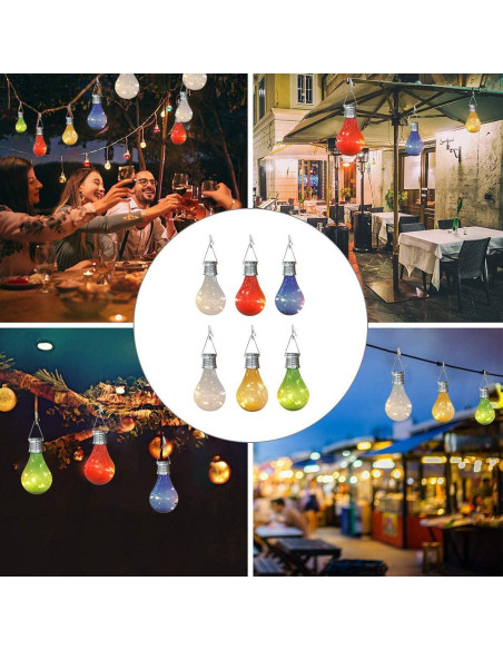 Bombillas de Luz Solar Pearlstar para Jardín - Paquete de 6