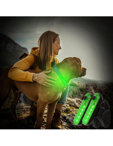 Luz Trasera LED Verde BuleVina Recargable USB para Bicicleta