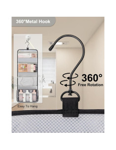 Bolsa de Aseo Colgante Relavel Grande Impermeable Negro 2