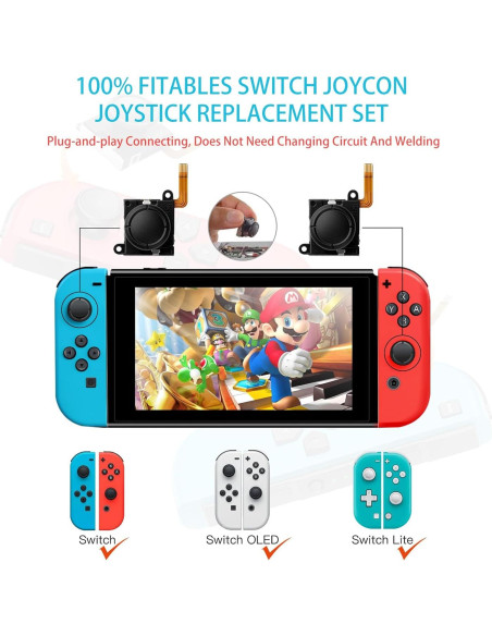 Joystick GuliKit TMR para Joycon Switch OLED y Lite - Anti-Deriva