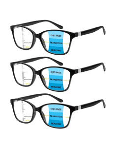 Paquete de 3 Gafas de Lectura Progresivas STASTEND con Filtro UV400