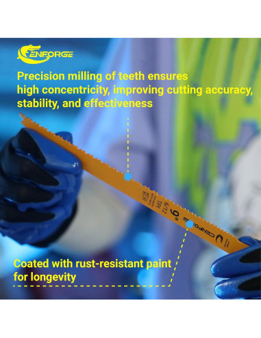 Cuchillas de Sierra Recíproca Cenforge 25PC 22.86cm 14-18 TPI