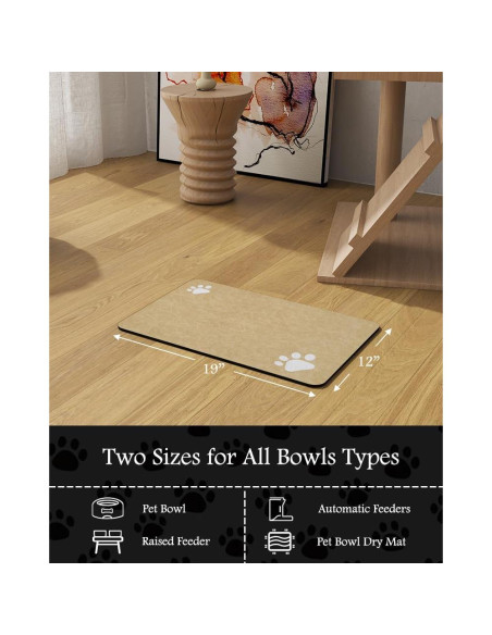 Alfombrilla Absorbente para Mascotas PADOOR Beige 30x48cm