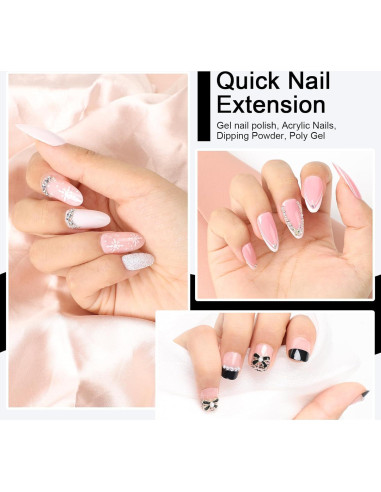 Consejos de Uñas Falsas GazePlus Almendra Cortos 750 pcs