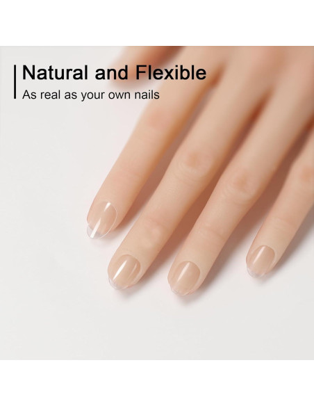 Consejos de Uñas Falsas GazePlus Almendra Cortos 750 pcs