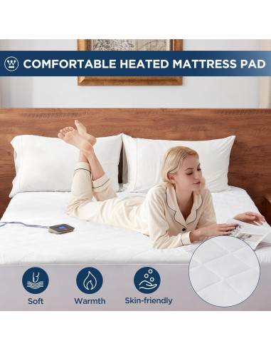 Almohadilla Térmica Queen Size Westinghouse 10 Niveles Calor