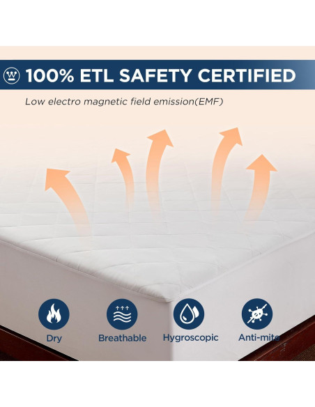 Almohadilla Térmica Queen Size Westinghouse 10 Niveles Calor
