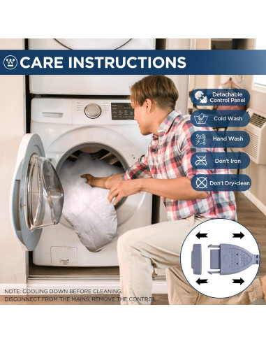 Almohadilla Térmica Queen Size Westinghouse 10 Niveles Calor