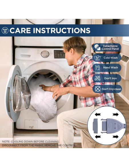 Almohadilla Térmica Queen Size Westinghouse 10 Niveles Calor