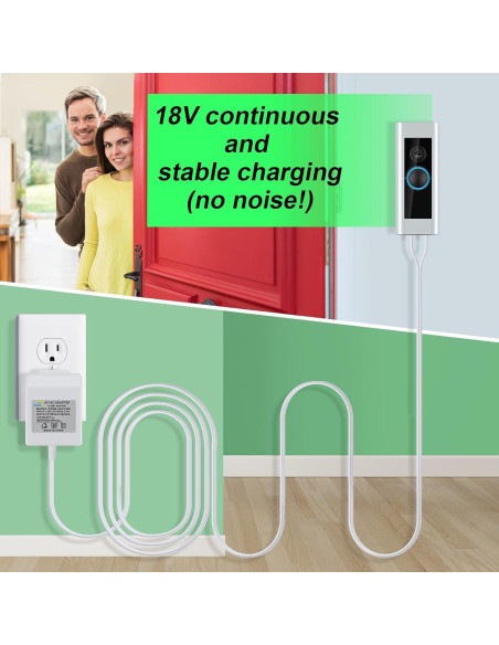 Transformador de Timbre 18V XZGM para Ring, Eufy, Blink