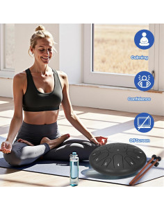 Tambor de Lengua de Acero Weipoken 12" 15 Notas Negro 2