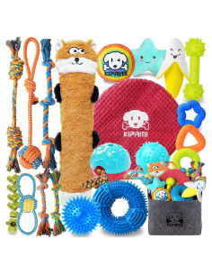 Juguetes para Cachorros KIPRITII - Paquete de 25 Piezas Variadas