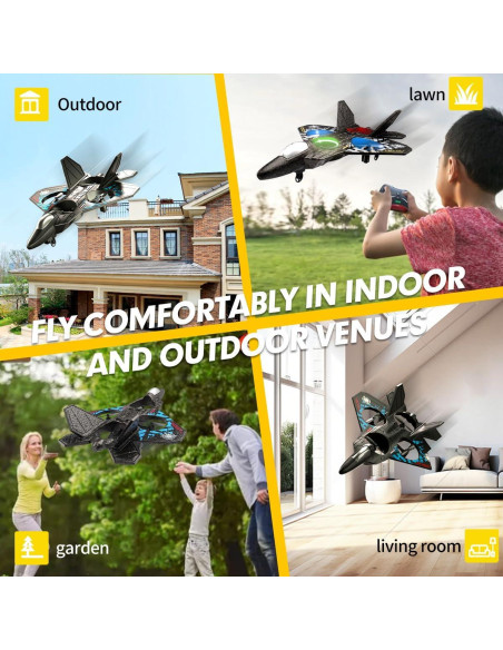 Dron RC RoofWorld L0712 2.4GHz 6 ejes fácil de volar