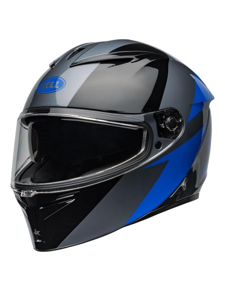 Casco Bell Lithium MIPS Grande Aerodinámico Gris/Azul